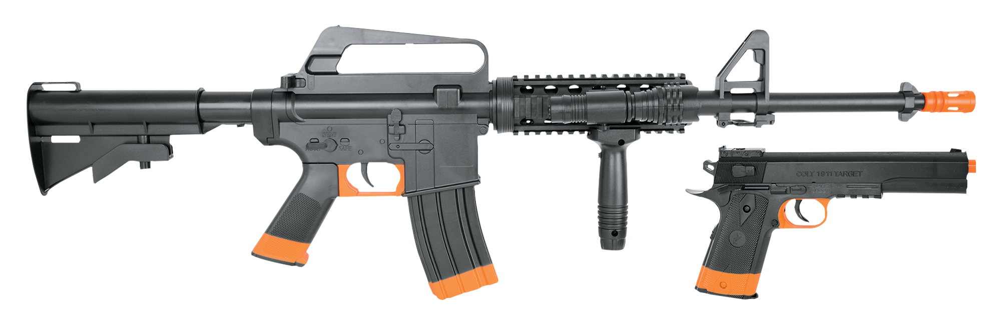 Colt M41911 OPS SpringPowered Rifle and Pistol Airsoft Kit Cabela's